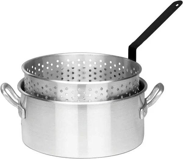 Bayou Classic 10 Qt. Aluminum Fry Pot with Basket