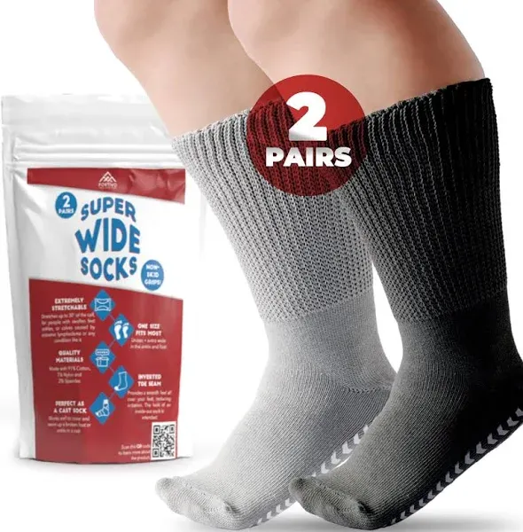 Hospital Socks for Men with Grips, Non Slip Socks for Men &amp; Women, Diabetic S...