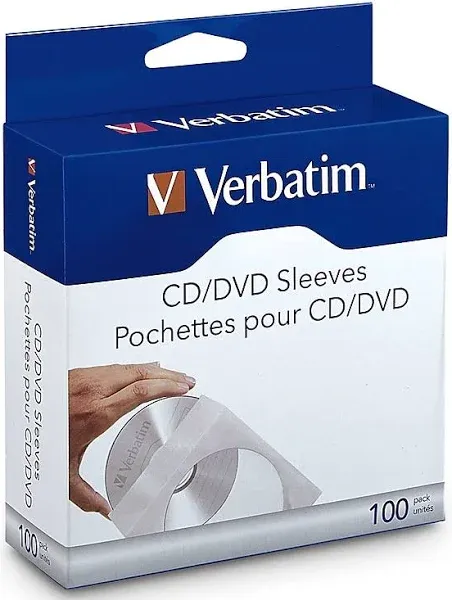 Verbatim CD/DVD Paper Sleeves 49976