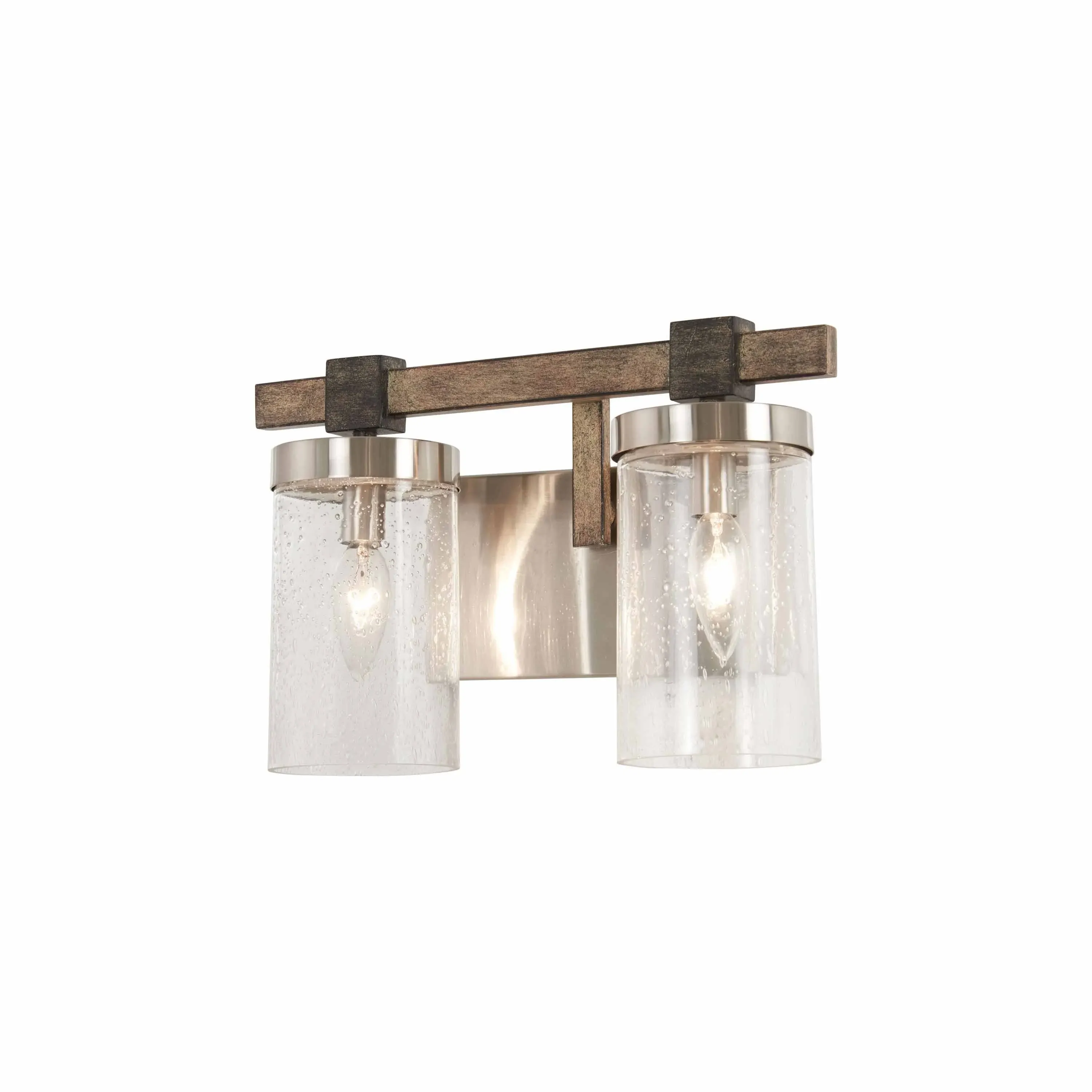 Minka Lavery Bridlewood 8 3/4&quot; High Brushed Nickel 2-Light Wall Sconce | www.lampsplus.com