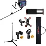 5 Core Tripod Mic Stand w Phone Holder Height Adjustable Microphone Mount Stands