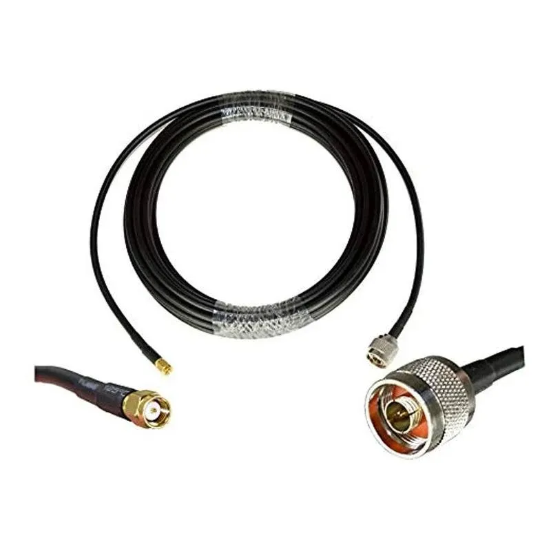 Proxicast 15 ft SMA Male to N Male Premium 240 Series Low-Loss Coax Cable (50 Ohm) for 4G LTE, 5G Modems/Routers, Ham, ADS-B, GPS to Antenna or Surge Arrester Use (Not for TV or WiFi) (ANT-140-020-15)