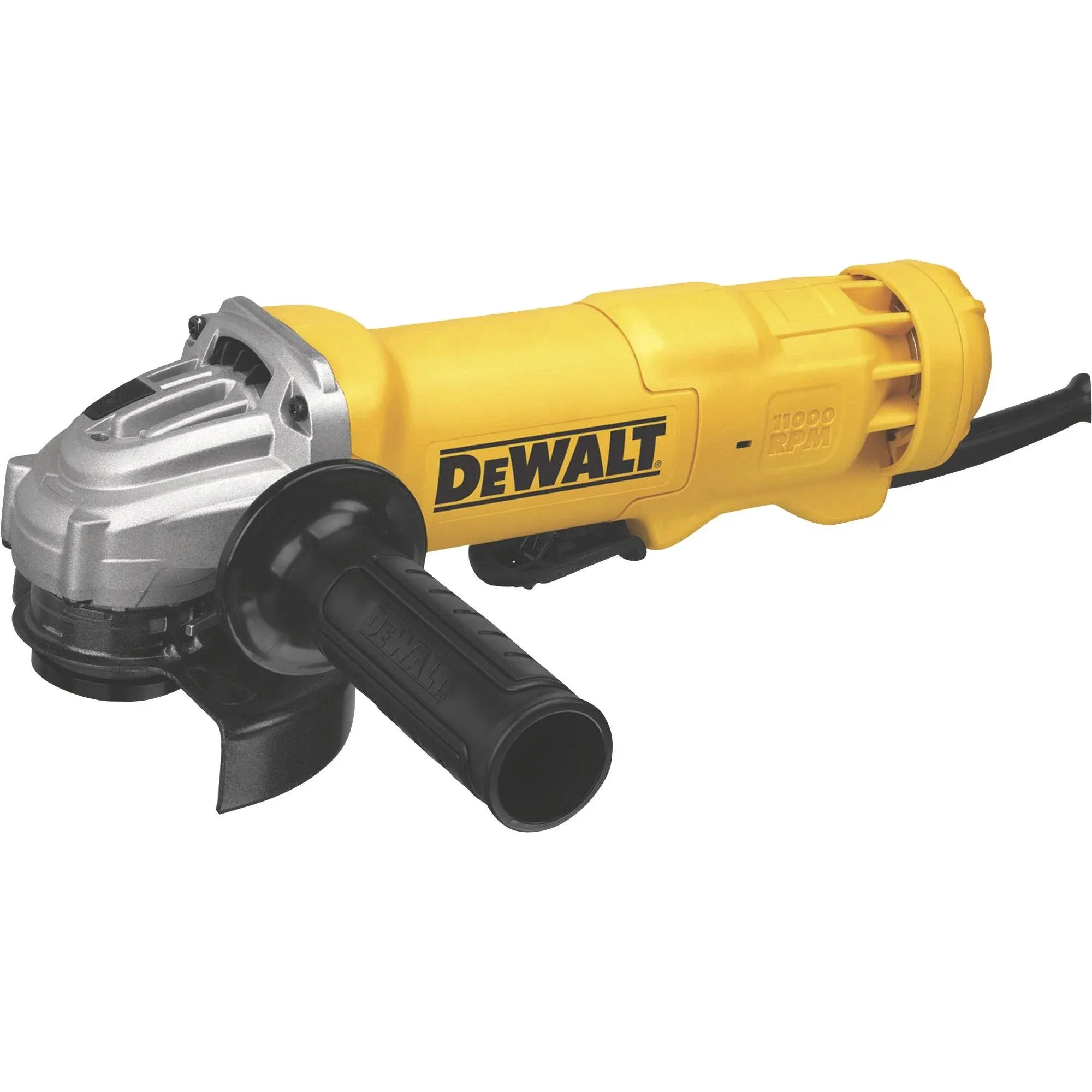 DEWALT Angle Grinder, 4.5 Inch, 11 Amp, With Paddle Switch (DWE402), Black