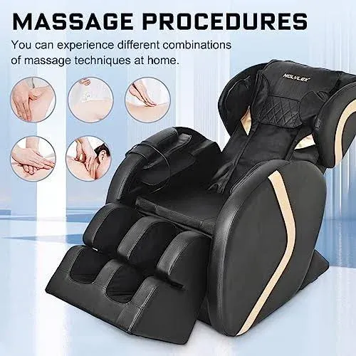 Molylex 2023 Small Massage Chair Recliner with Zero Gravity, Full Body Massage ...