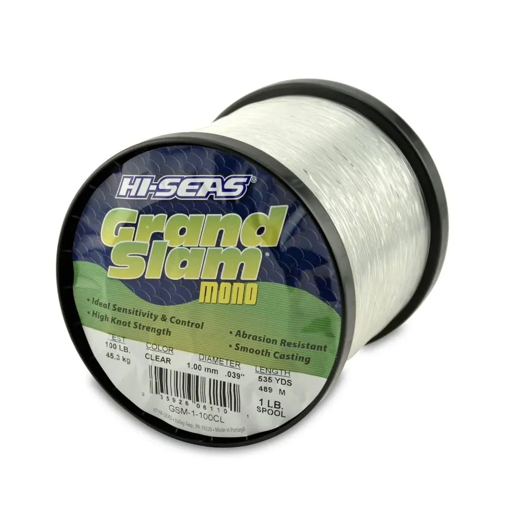 Hi Seas Grand Slam Monofilament Line Clear