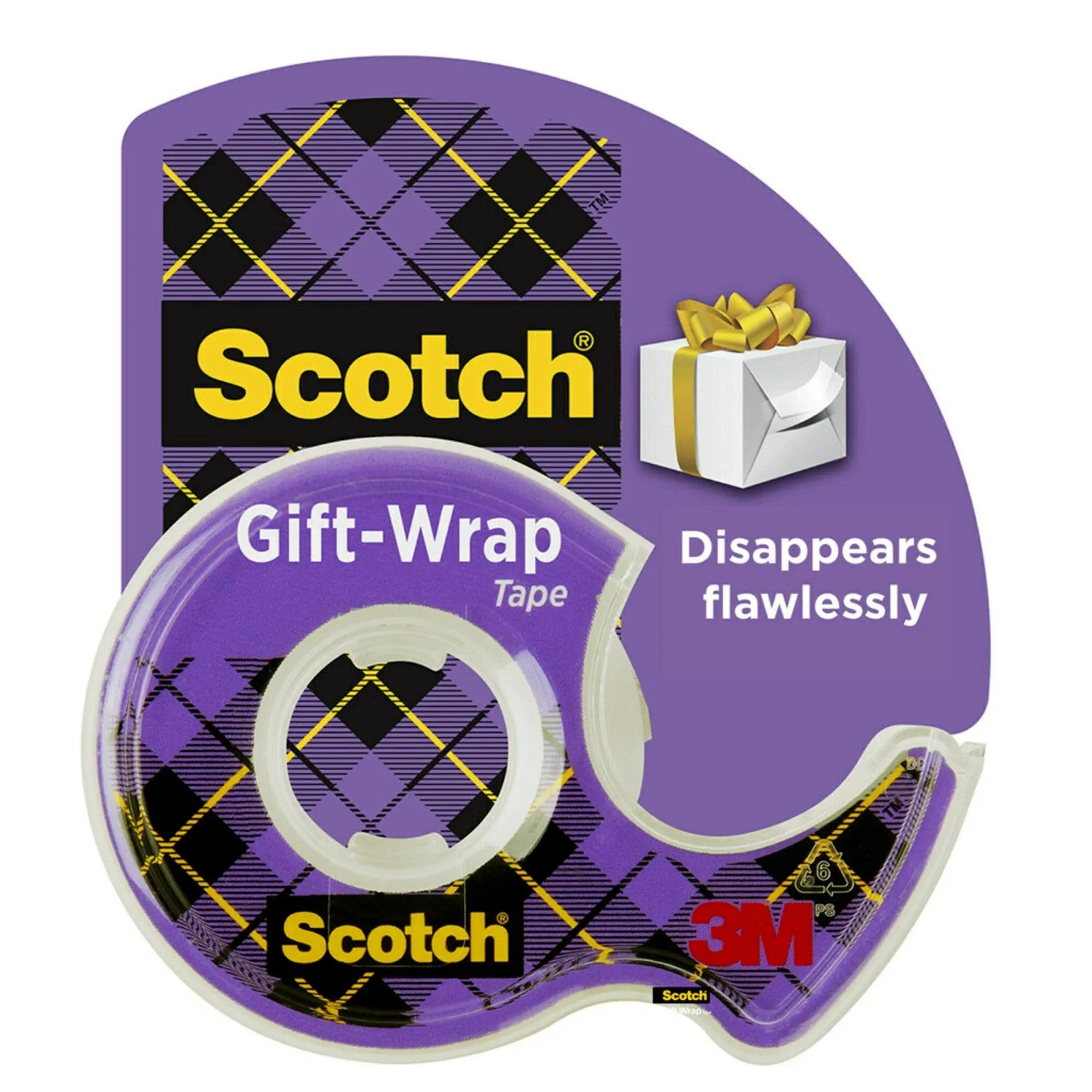 Scotch Satin Tape: 0.75 x 650 Inches, 1 Roll, Multicolor (G-19165)