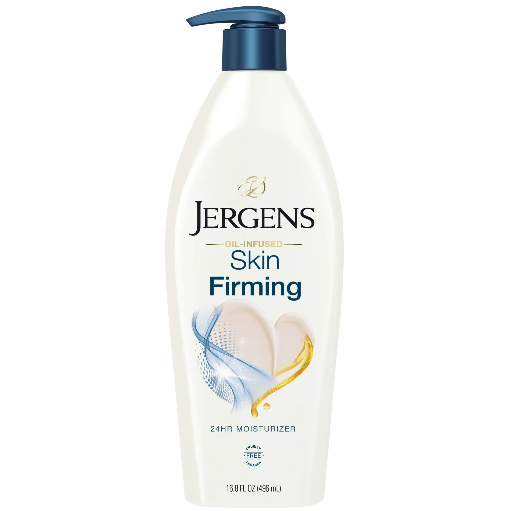 Jergens Moisturizer, 24-Hour, Skin Firming - 16.8 fl oz