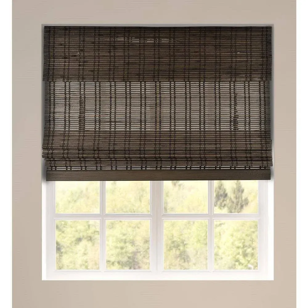 Arlo Blinds Dali Walnut Cordless Bamboo Shades - 28.5"W x 60"H