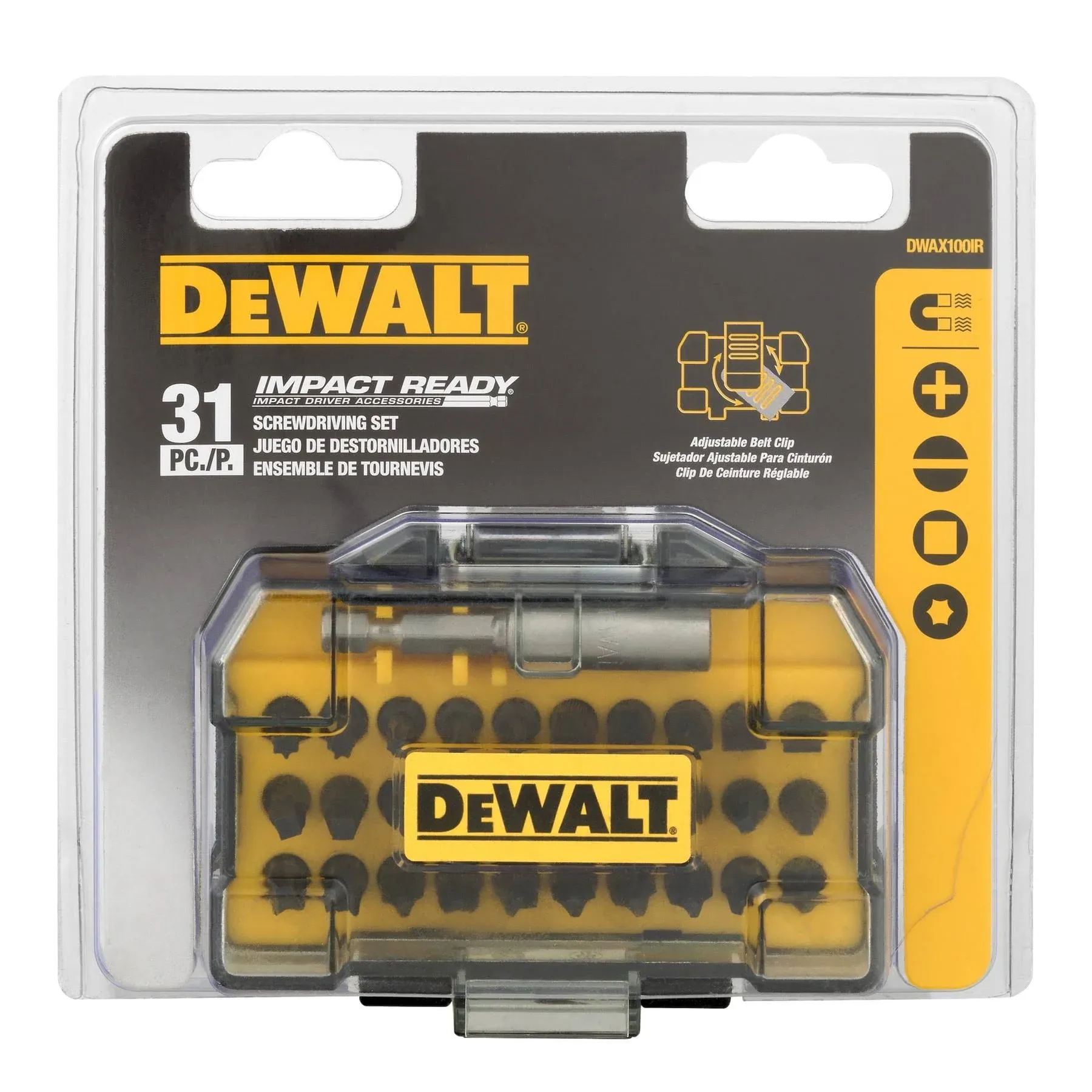 DeWalt DWAX100 31 Piece Screwdriving Set