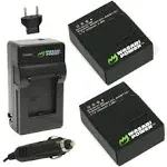 Wasabi Power GoPro HERO3/HERO3+ Charger & 2 Li-Ion Batteries Kit