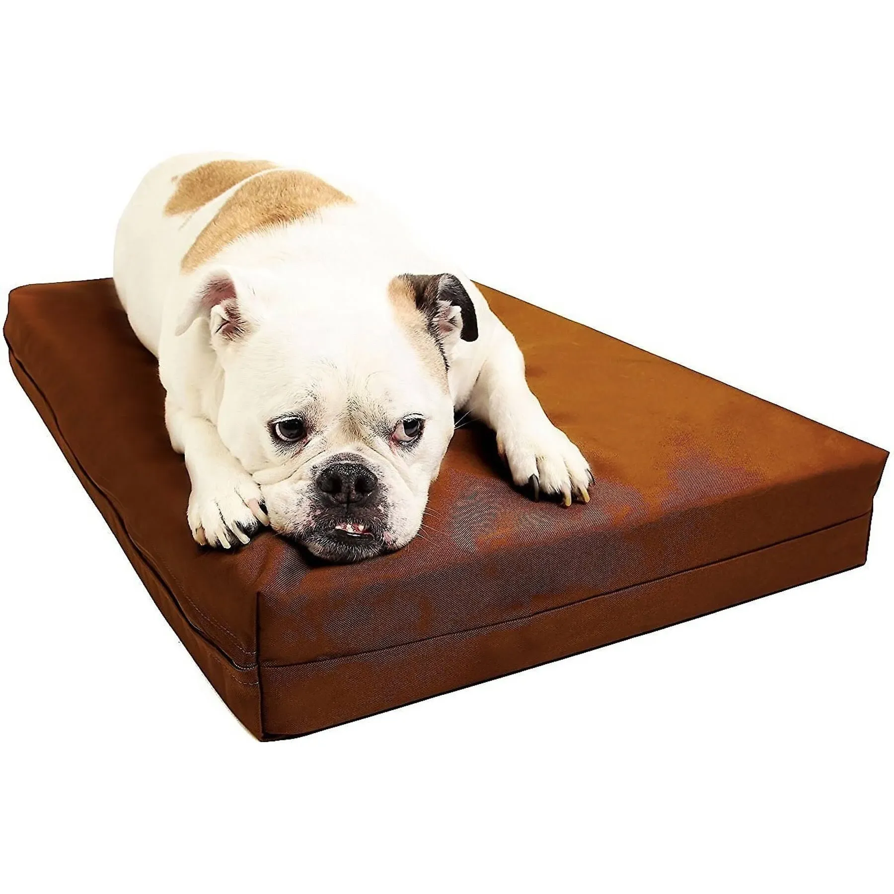 Big Barker 4" Orthopedic Waterproof Crate Pad, Medium / Tan