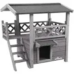 Aivituvin Dog House Feral Cat House Outdoor and Indoor,Pet Houses with Stairs,2 Storys