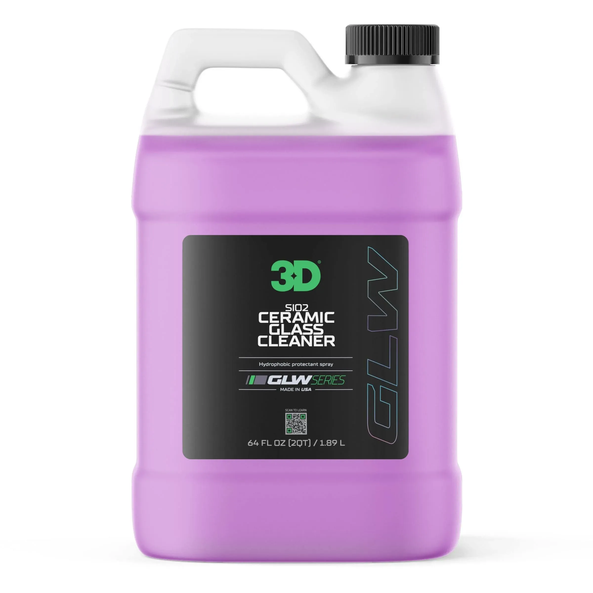 3D GLW Series SiO2 Ceramic Glass Cleaner 64 oz