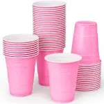 50 Matte Pink Plastic Cups