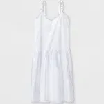 I.C. Collections Girls' Adjustable Nylon Slip - White 4