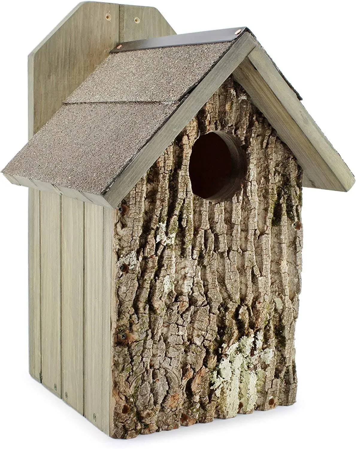 Premium Screech Owl House; Rustic Handmade Owl Nesting Box