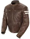 Joe Rocket [1326-2704] Classic &#039;92 Leather Jacket Lg Brown/Orange