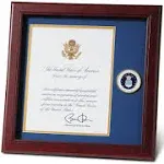 Allied Frame US Air Force Presidential Memorial Certificate Frame with Medallion - 8 x 10 inch