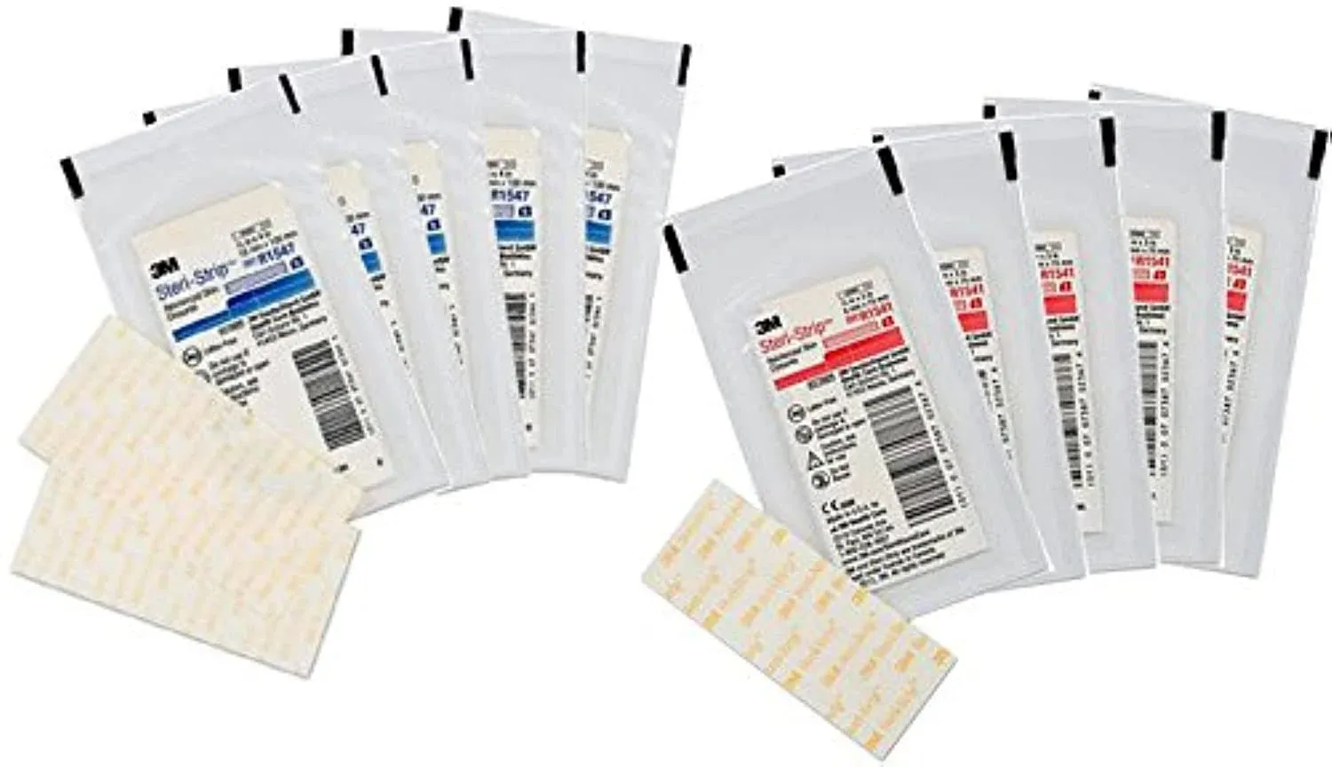 3M Steri Strip Skin Closures 1/4'' X 3'' - 10 Packages of 3