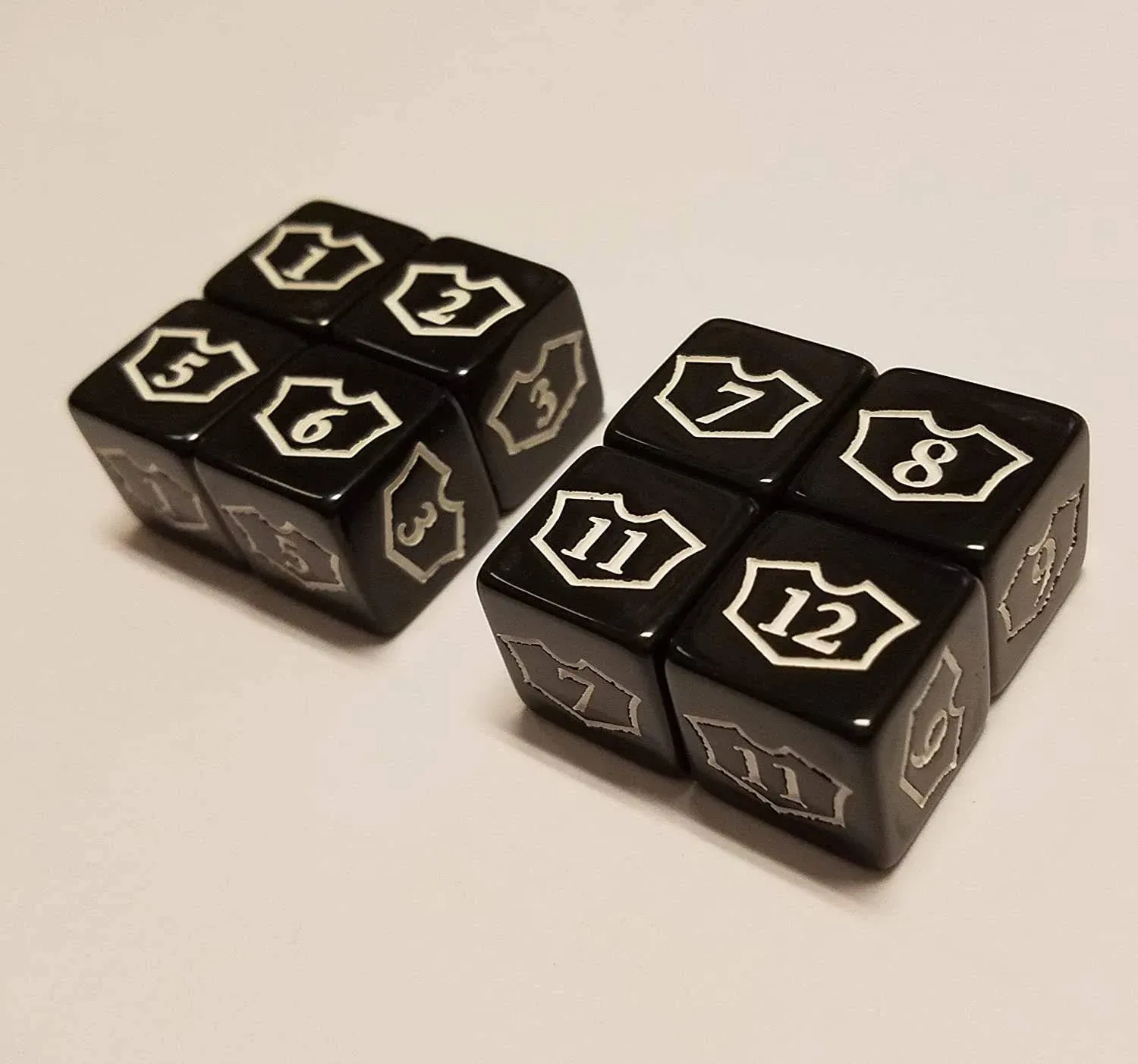 quEmpire 8x Planeswalker 1-6 & 7-12 Loyalty Dice for Magic: The Gathering/CCG MtG