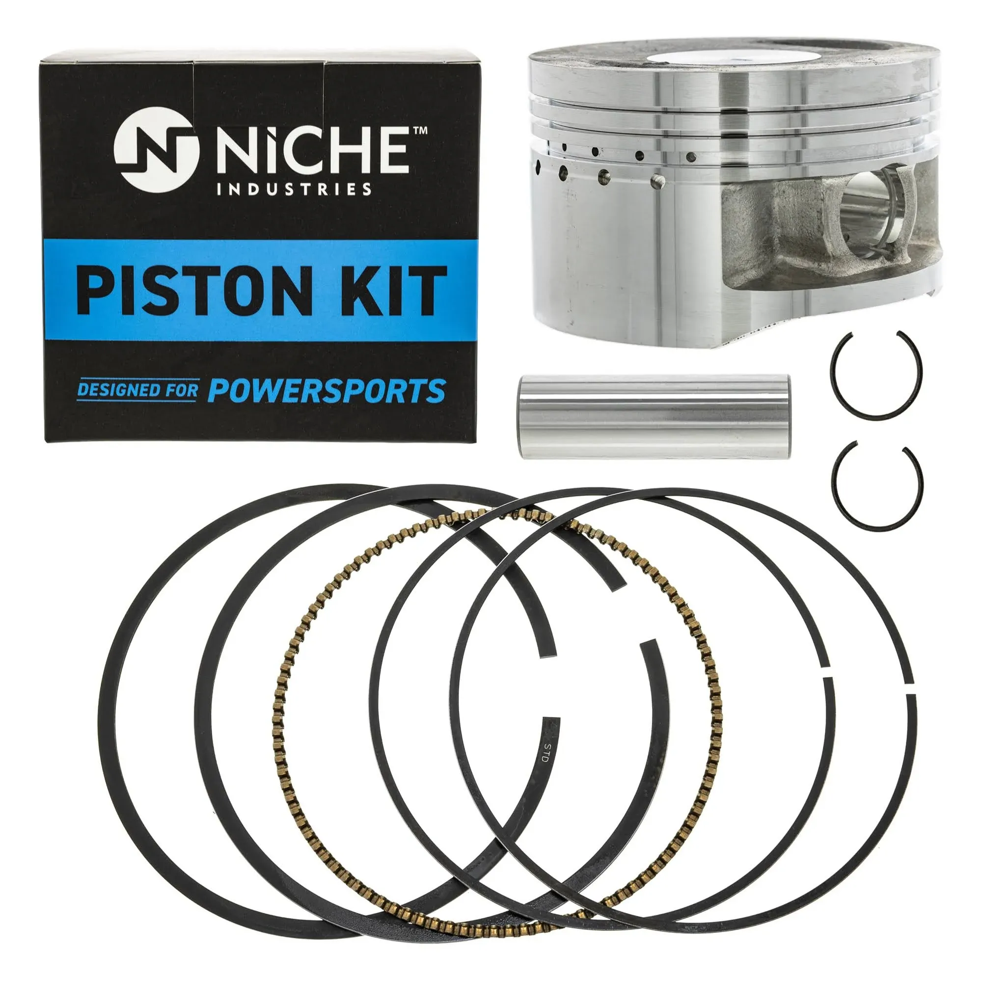 Niche Stock Piston Kit for Yamaha Raptor Big Wheel Bruin 350 1YW-11638 ATV 519-KPS2220T