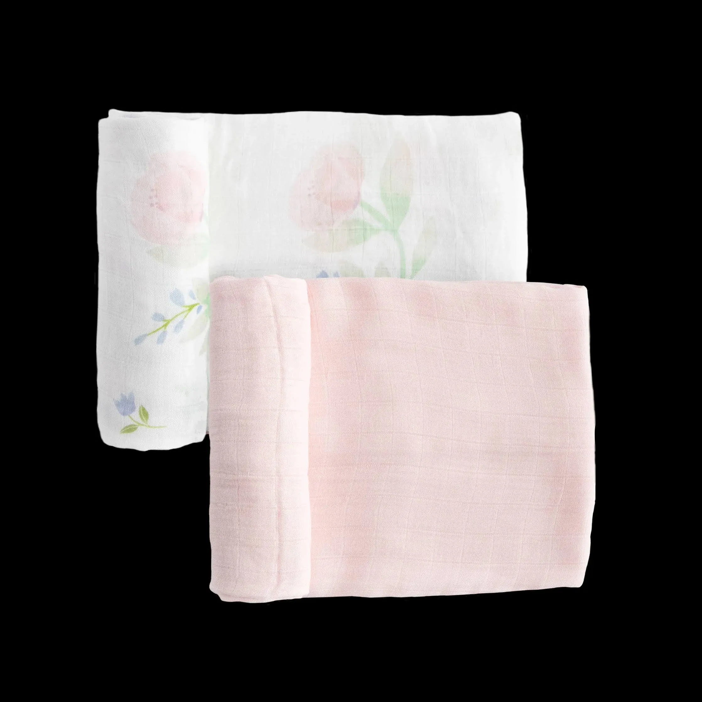 Little Unicorn Deluxe Muslin Swaddle Blanket Set | Blush Peony