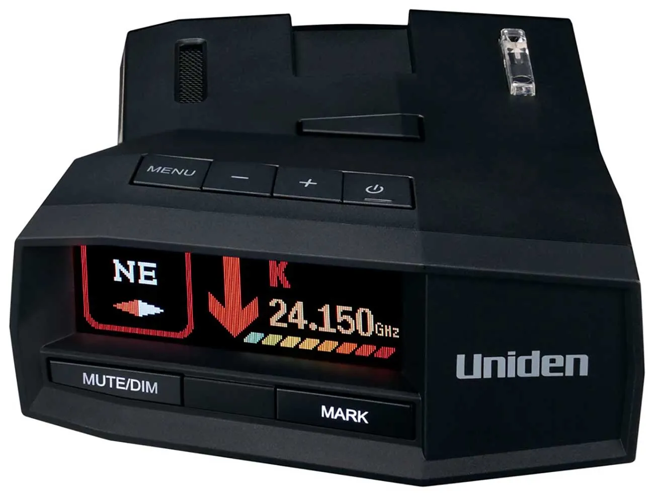 R8 Extreme Long-Range Radar/Laser Detector, Dual-Antennas Front & Rear Detection w/Directional Arrows