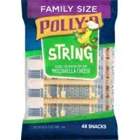 Polly-O String Cheese, Mozzarella - 48 snacks, 48 oz