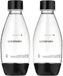 SodaStream White Carbonating Bottle , White, 1/2L Pack Of 2