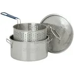 Bayou Classic 14-Quart Stainless Steel Fry Pot and Basket