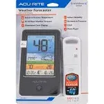 AcuRite 00509 Color Weather Station with Count Temperature/Humidity/Forecast,Black and White