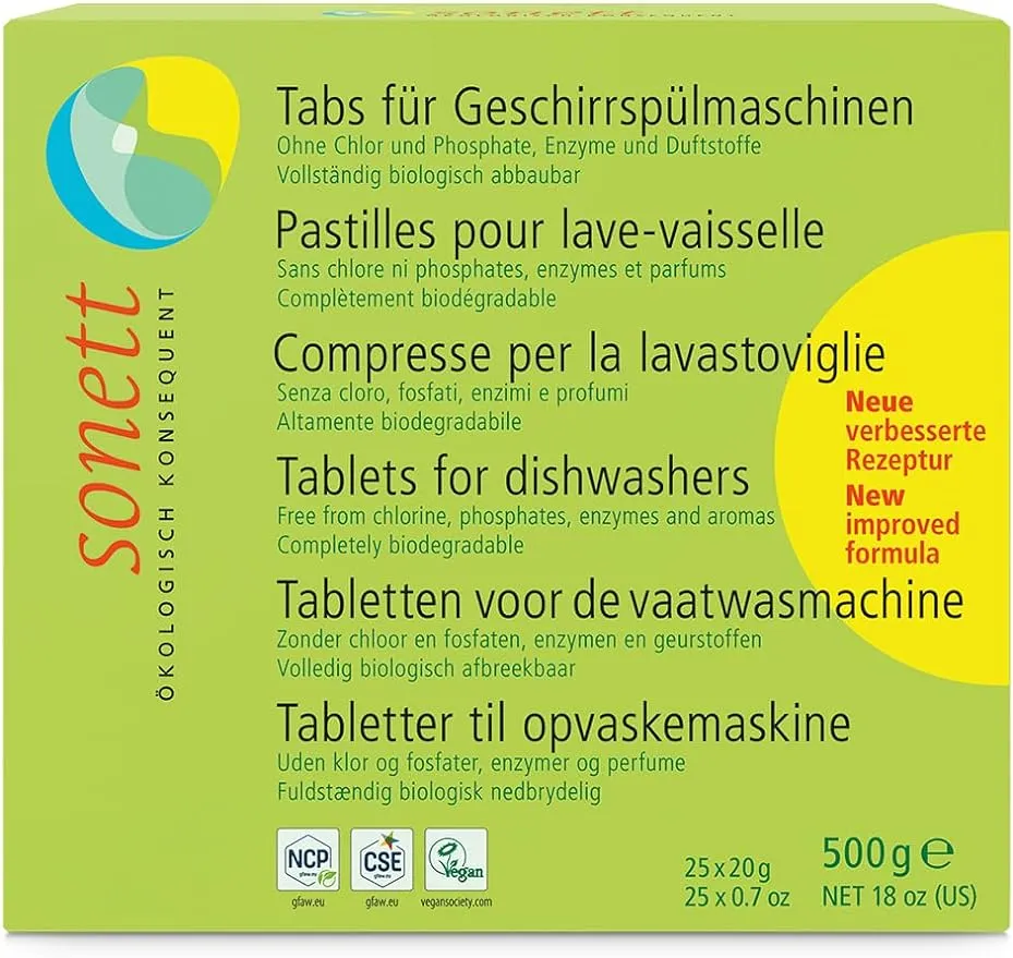 Sonett Organic Dishwasher Tablets 25 Count