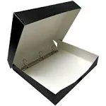 Lineco LIN-733-BB3D Archival Oversized 3-Ring Album Box with Clamshell Style Lid, 13" x 11-7/16" x 2-3/8", BlackLineco LIN-733-BB3D Archival Oversized 3-Ring Album Box with Clamshell Style Lid, 13" x 11-7/16" x 2-3/8", Black