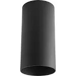 Progress Lighting Black LED Outdoor Flush Mount Cylinder