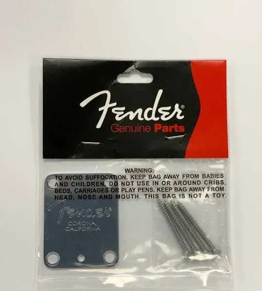 Fender American Standard Guitar Neck Plate (Chrome)