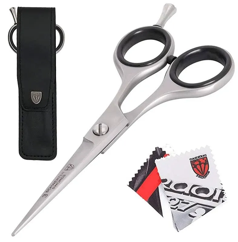 3 Swords Germany Professional Beard Scissors, Stainless Steel (214)