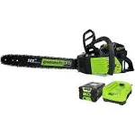 Greenworks Pro 80V 18" Chainsaw W/ 2Ah Battery and Charger 2000002