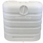 Flame King Dual 30lb LP Propane Tank Light Plastic Heavy Duty Cover RV Trailer White