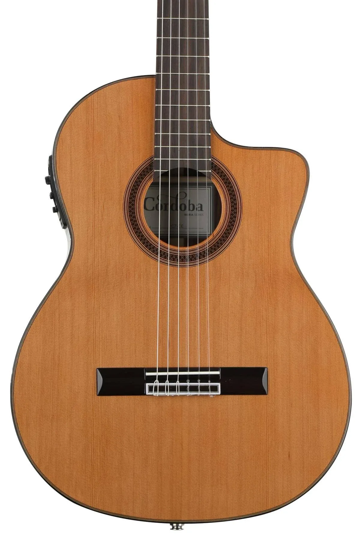 Cordoba C7-CE Nylon String Acoustic-Electric Guitar