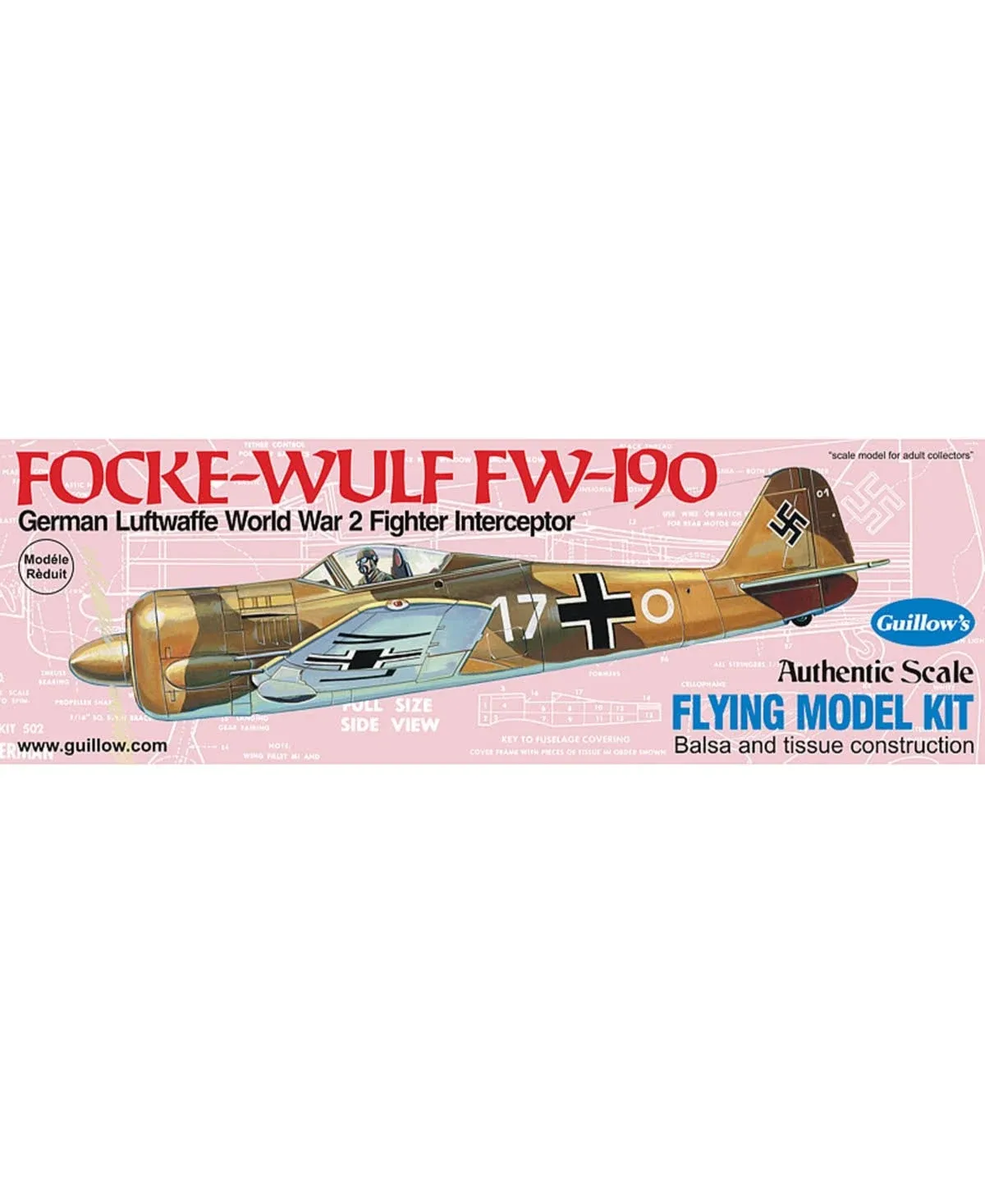 Focke-Wulf FW-190 Balsa Model Kit