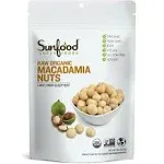 Sunfood Superfoods Organic Macadamia Nuts, 8.0 Oz