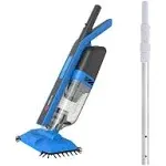 Seauto Cordless Pool Vacuum with Telescopic Pole Handheld Rechargeable Pool