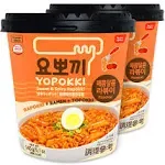 Instant Tteokbokki Rice Cake | Pack of 2 Popular Korean Snack with A Spicy Sauce (spicy&sweet) spicy&sweet