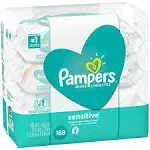 Pampers Wipes, Sensitive, Fragrance Free - 168 wipes