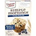 Duncan Hines Simple Mornings Blueberry Streusel Crumb Topping Muffin Mix