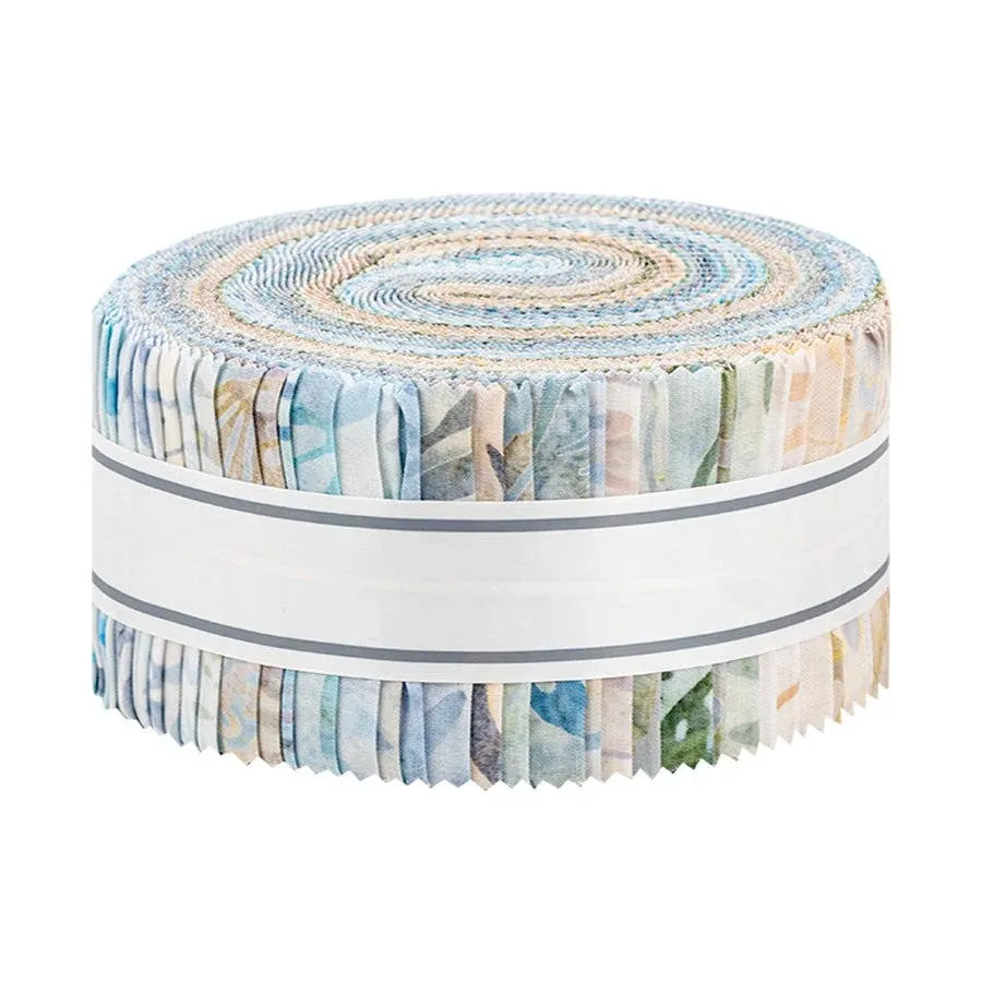 Robert Kaufman Fabrics Morning Mist Artisan Batiks Roll Up Fabric Strips