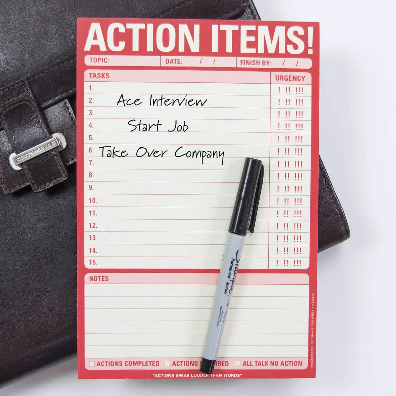 Action Items! Pad