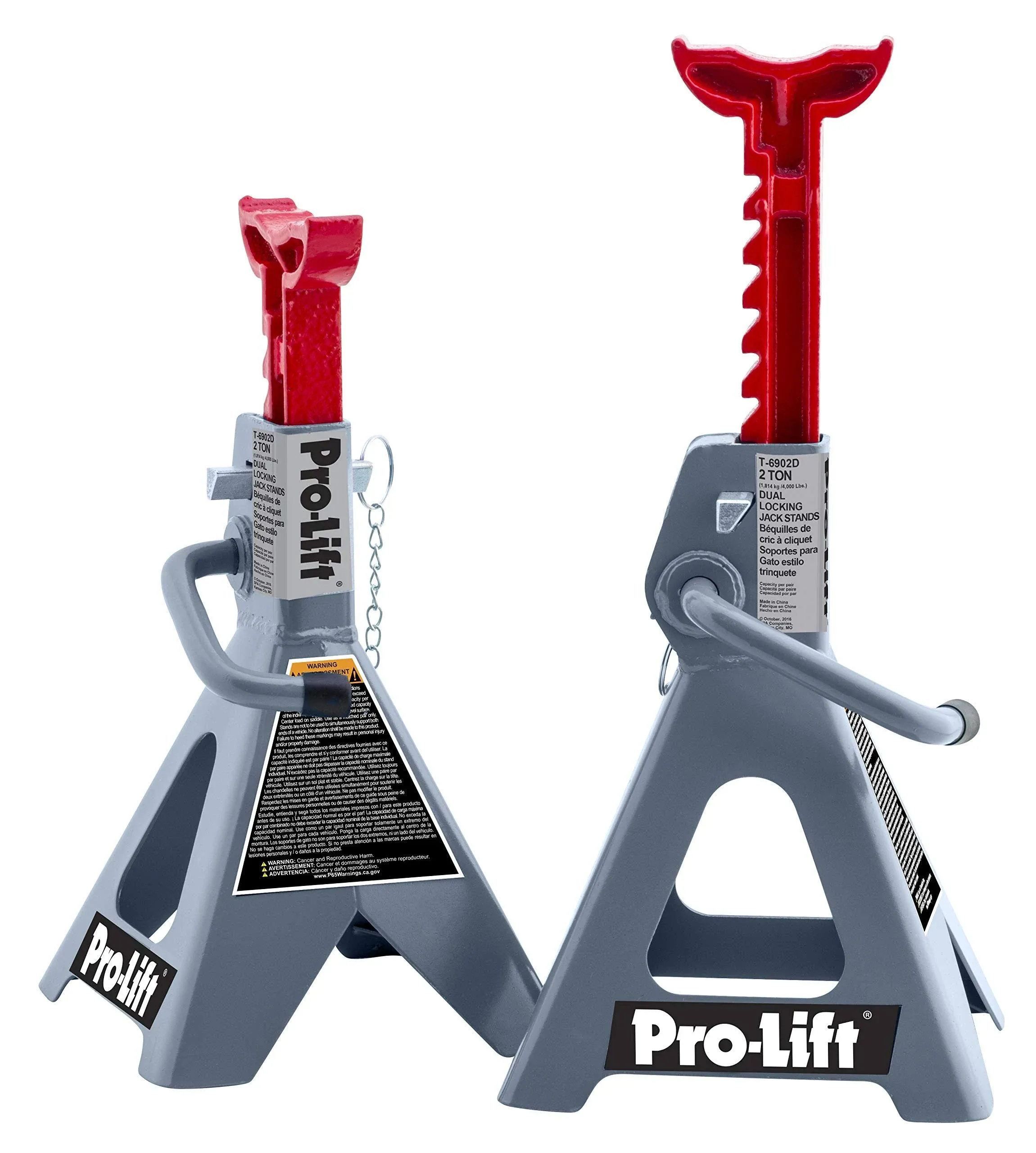 Pro-Lift T-6902D Double Pin Jack Stands - 2 Ton