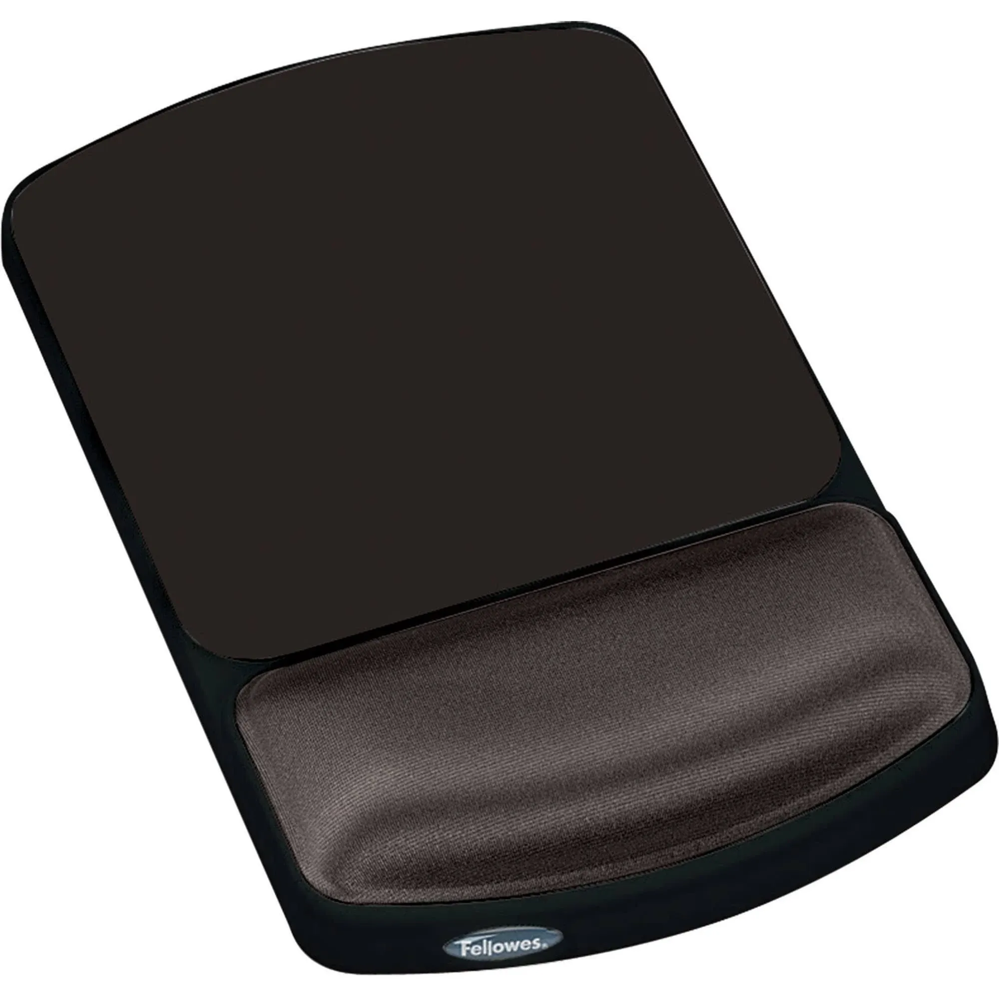 Fellowes� Gel Mouse Pad w/Wrist Rest, Nonskid, 6-1/4 x 10-1/8, Platinum/Graphite FEL91741