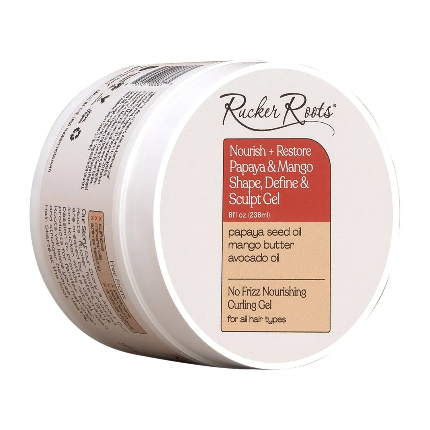 Rucker Roots Nourish + Restore Papaya & Mango Shape, Define & Sculpt Gel